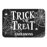 Custom Trick Or Treat Doomat - Personalized Halloween Furniture Decoration Doormat - Halloween Gift for Family Members
